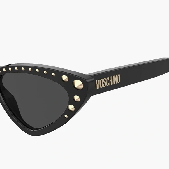 ✨ NWT Moschino 53mm Studded Cat Eye Sunglasses ✨ - Picture 4 of 4